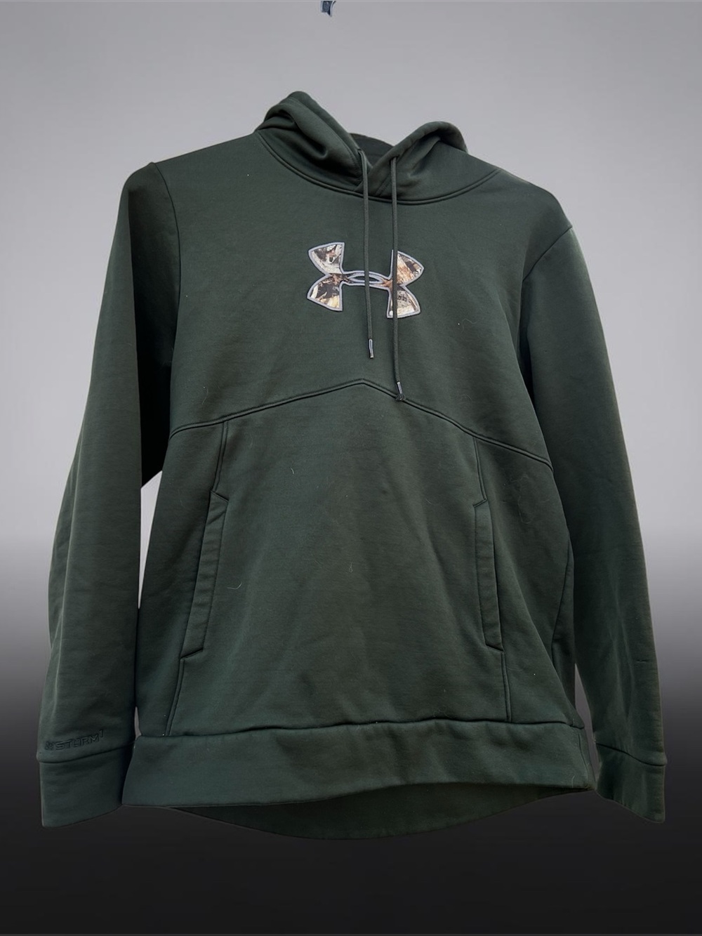 Under Armour Storm Camo Logo Hoodie Olive Green
